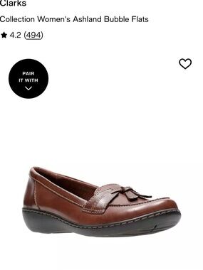 Clarks Women's Brown Leather Tassel Loafer